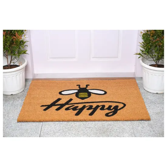 Bee Happy Doormat {3}