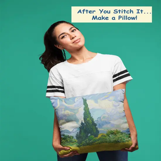 Originals Originals Vincent Van Gogh Cypress Trees Counted Cross Stitch Pattern {5}