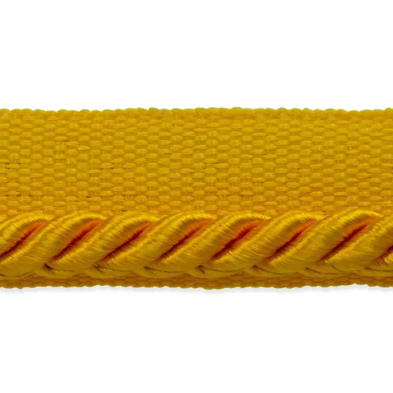 5 yards of Ebony 1/8" Twisted Lip Cord Trim Yellow Gold {1}