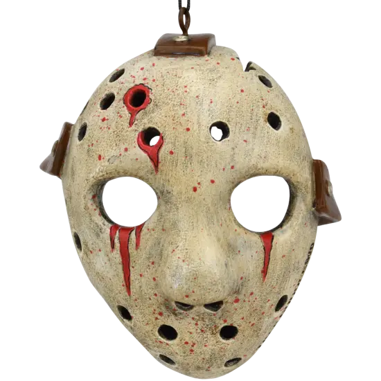 Bloody Hockey Mask Halloween Ornament Scary Decoration {2}