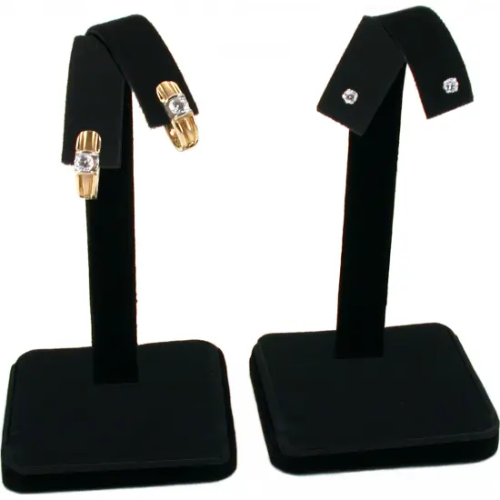 Black Earring Necklace Bracelet Displays 7 Pc Set New {6}