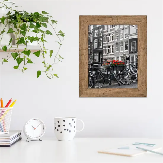 Owl Brown Narrow Wood Picture Frame {4}