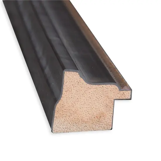 Beveled Wood Bathroom Wall Mirror, Ashton Black Frame {2}