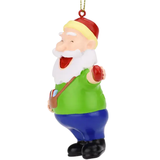 Santa Frisbee Disc Golf Christmas Ornament 2 Piece Set {4}