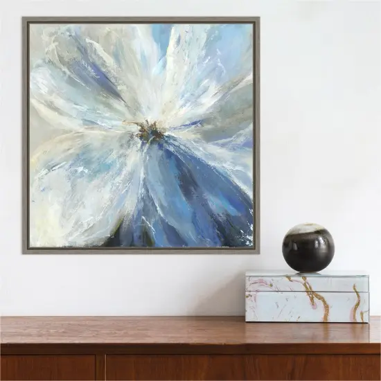 Gigi I by Asia Jensen 16-in. W x 16-in. H. Canvas Wall Art Print Framed in Grey {5}