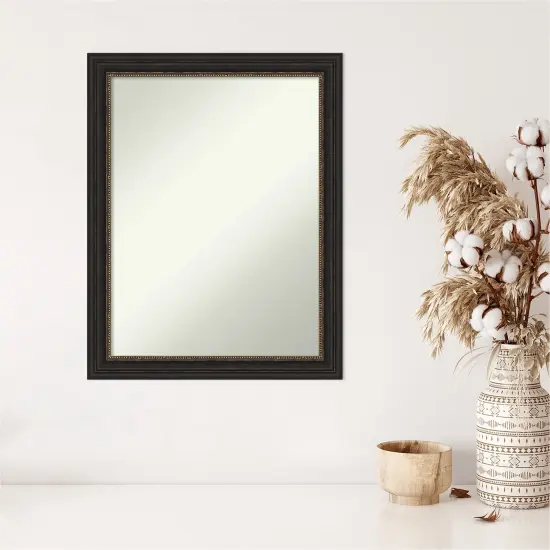 Amanti Art Non-Beveled Wall Mirror, Accent Bronze Narrow Frame {5}