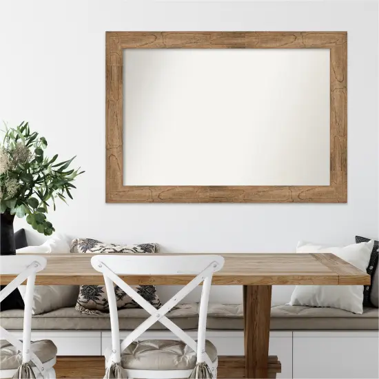 Amanti Art Non-Beveled Wood Wall Mirror, Owl Brown Frame {7}