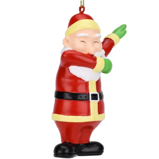 Funny Dabbing Santa&trade; Christmas Ornament {3}