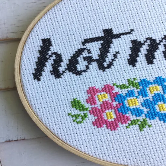 Hot Mess Counted Cross Stitch DIY KIT Intermediate {2}