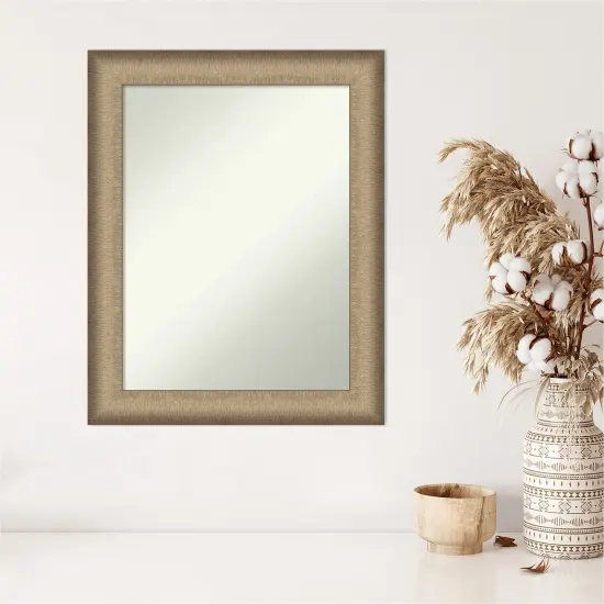 Amanti Art Non-Beveled Wall Mirror, Elegant Brushed Bronze Frame {5}