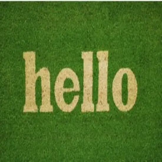 120801729GNB Block Hello Doormat {1}