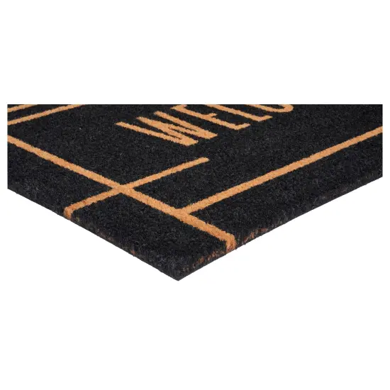 107381729 Modern Black Welcome Doormat {4}