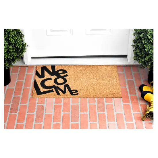 Angle Welcome Doormat Natural {4}