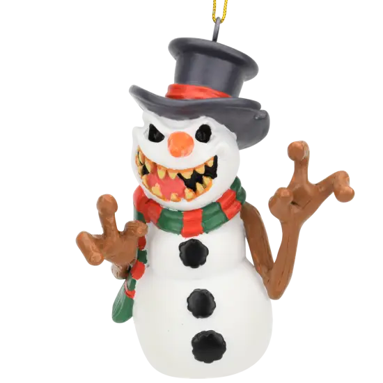 Evil Snowman Halloween Horror Christmas Ornaments {2}