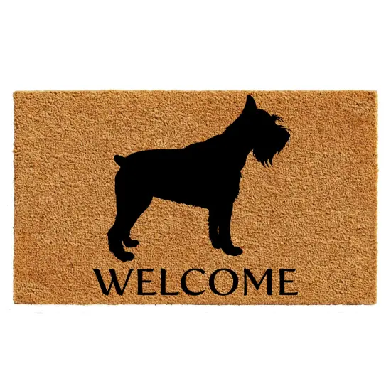 Miniature Schnauzer Doormat {1}