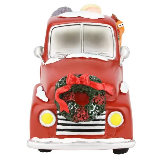 Santa and Mrs. Claus Partying Pickup Truck 'Hillbilly' Hot Tub 8" Decoration Figurine {3}