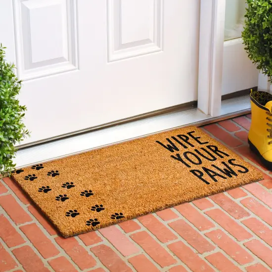 Vertical Wipe Your Paws Doormat {3}