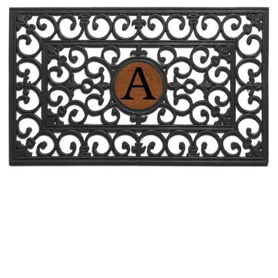 Rubber Monogram Doormat {3}