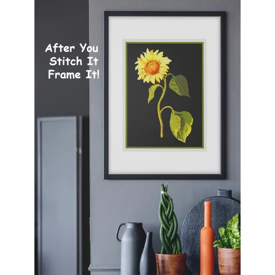 The Great Sunflower Flower by Mary Delany Counted Cross Stitch Pattern {7}