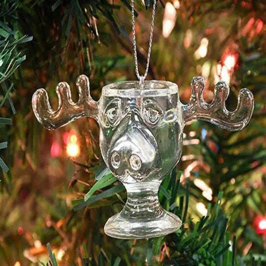 Moose Mug Christmas Ornament {4}