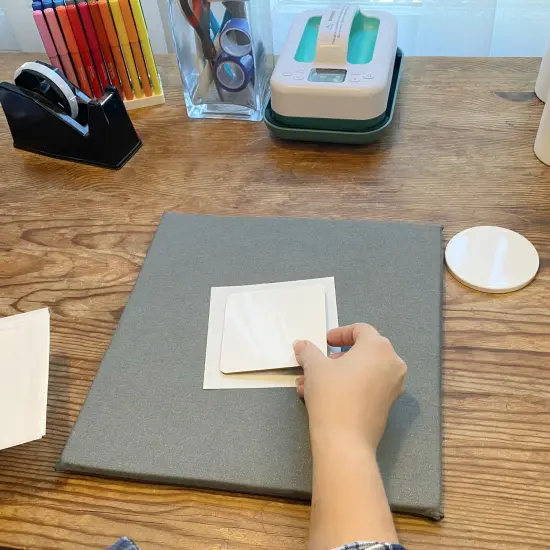 Precut Butcher Paper Sheets for Sublimation & Heat Press Crafts, (X-Large, 4.75 in x 4.75 in), White, Uncoated {2}