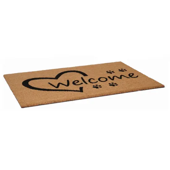 Open Heart Paws Doormat {3}