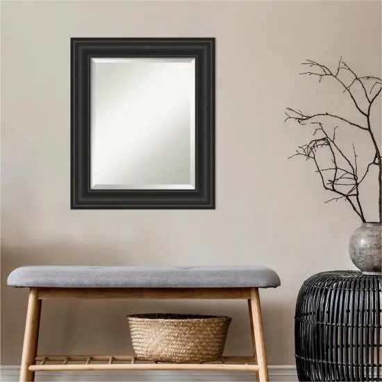 Beveled Bathroom Wall Mirror, Shipwreck Frame {4}
