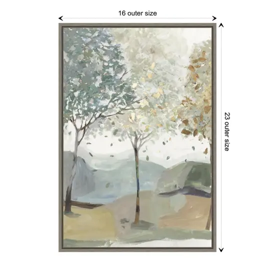 Breezy Landscape Trees III by Allison Pearce Canvas Wall Art Print Framed {1}