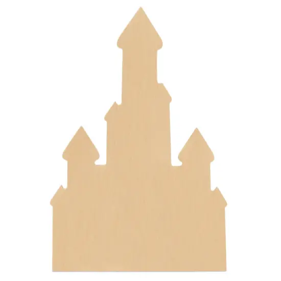 Unfinished Wooden Castle Cutout, 12", for Summer Decor & Crafting | Woodpeckers {6}