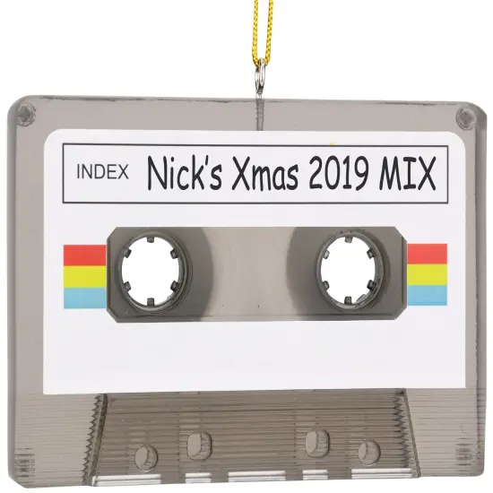Tree Buddees Cassette Tape Customizable Christmas Ornament {6}