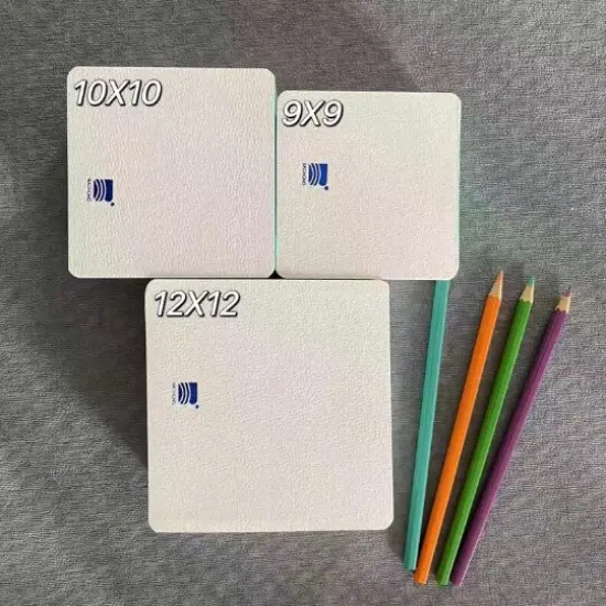 BAOHONG Academy Watercolor Paper 10x10cm, 100% Cotton, 140lb/300gsm, Textured Cold Press 80 sheets {2}