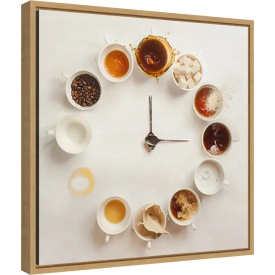 It's Always Coffee Time by Dina Belenko Canvas Wall Art Print Framed Natural {2}