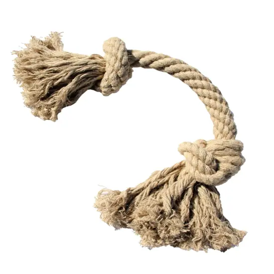Hemptique Hemp Rope Tug & Pull Dog Pet Toy Eco Friendly Sustainable Naturally Grown Fiber Azo Dye Free {2}
