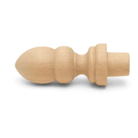 Wood Finials, 2-7/16 inch for Crafting & DIY Dcor |Woodpeckers {8}