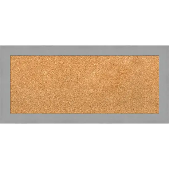 Cork Board, Brushed Nickel Frame - Bulletin Board, Organization Board, Pin Board {1}