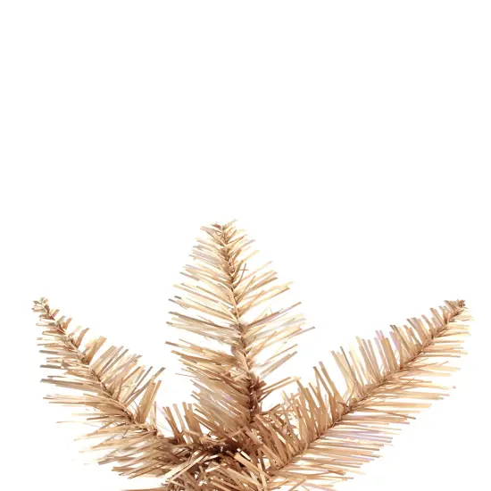 Perfect Holiday Rose Gold Tree with Metal Stand {6}