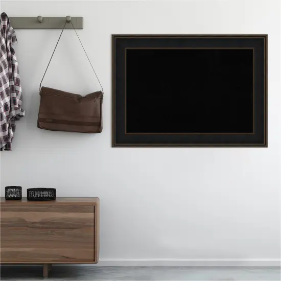 Black Cork Board (44 in. x 32 in.), Mezzanine Espresso Wood Frame - Bulletin Board, Organization Board, Pin Board {5}