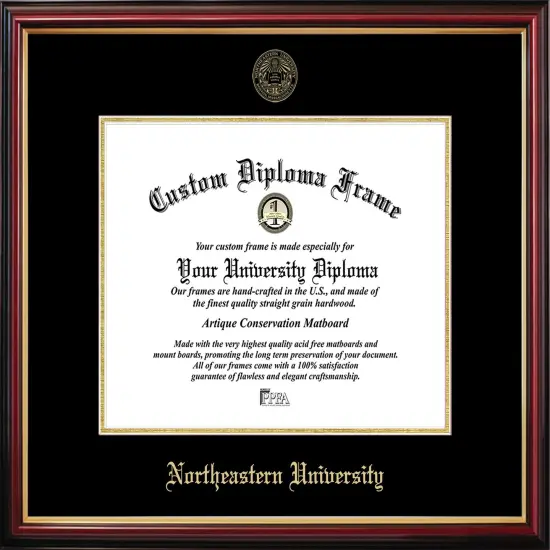 Northeastern University Petite Gold Diploma Frame {1}