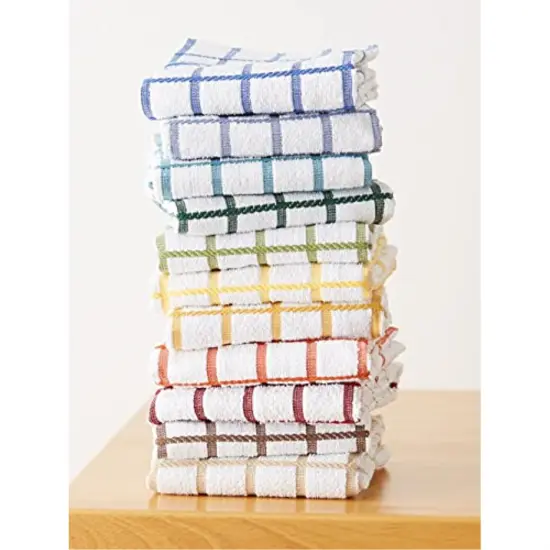 DII Teal Chevron Luxury Barmop (Set of 4) {6}