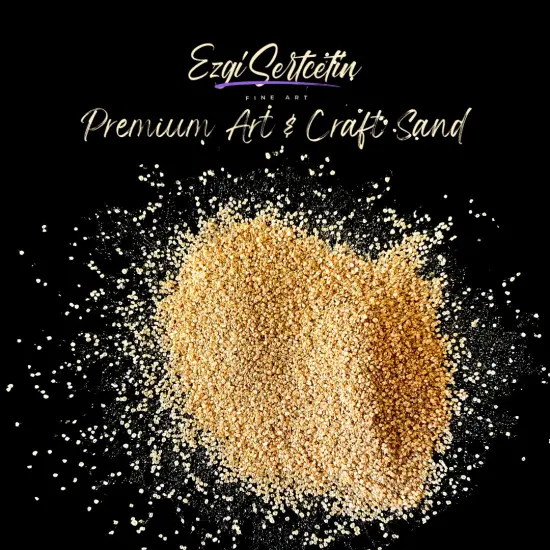 Premium Art Sand|Craft Sand|Unique Metallic-Neon Colors|Excellent Quartz Sand|10 oz|Excellent for Artwork|DIY|Sand Painting|Wedding Decoration|Vaze Filling|Ezgi Sertcetin Crystal parmigiana {1}