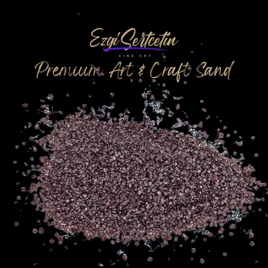 Premium Art Sand|Craft Sand|Unique Metallic-Neon Colors|Excellent Quartz Sand|10 oz|Excellent for Artwork|DIY|Sand Painting|Wedding Decoration|Vaze Filling|Ezgi Sertcetin Burghundia {1}