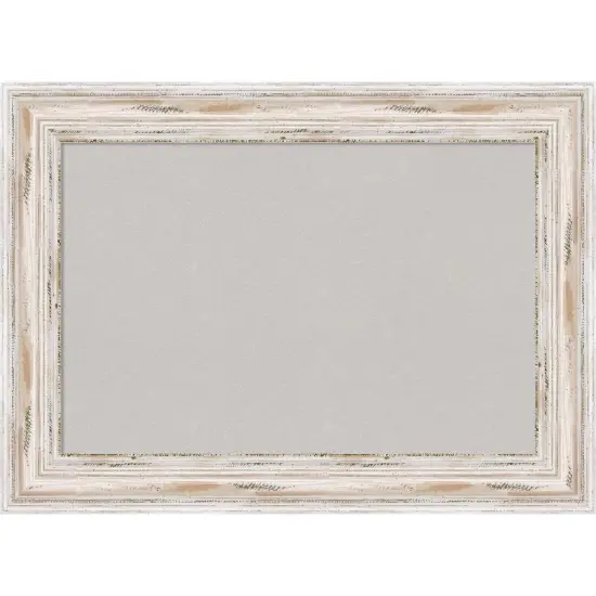 Cork Board, Alexandria White Wash Wood Frame - Bulletin Board, Organization Board, Pin Board Natural Cork {7}