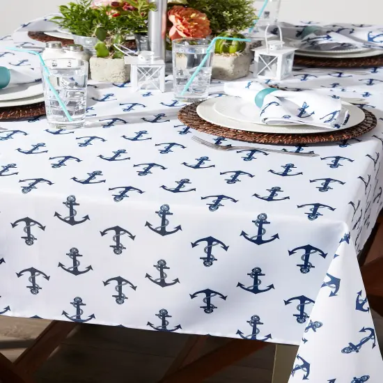 DII Artichoke Tonal Lattice Print Outdoor Tablecloth {2}