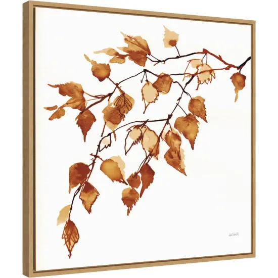 Colors of the Fall VIII by Anne Tavoletti 22-in. W x 22-in. H. Canvas Wall Art Print Framed in Natural {1}