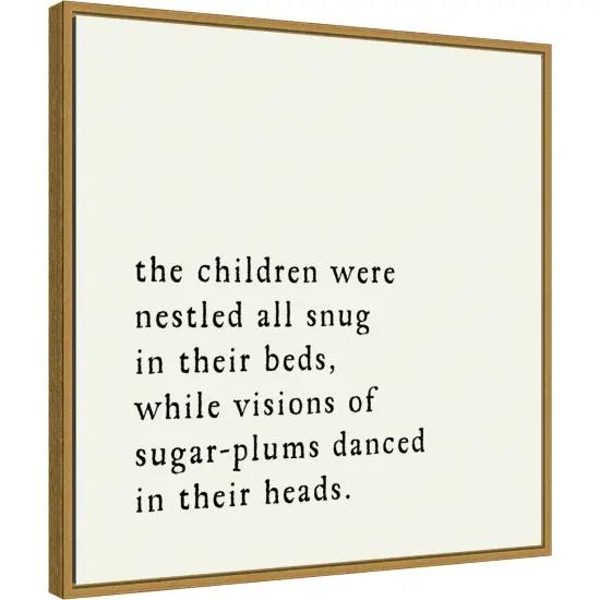 Sugar Plums Danced by Amanti Art Portfolio 22-in. W x 22-in. H. Canvas Wall Art Print Framed in Gold {1}