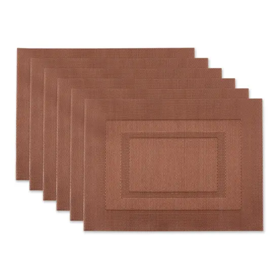 DII CinnamonPVC Doubleframe Placemat 6 Piece {1}