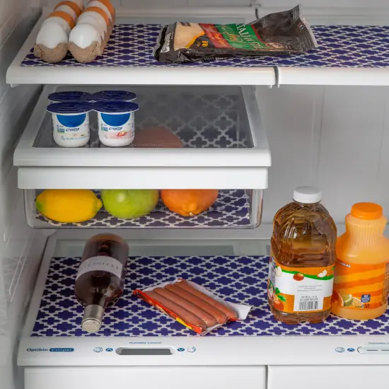 DII Polyester Bin Marble White Round Medium {2}