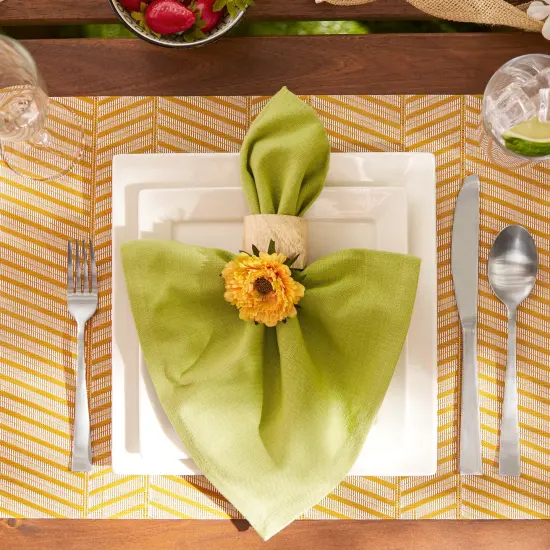 DII Verano Stripe Tablecloth 52x52 {6}
