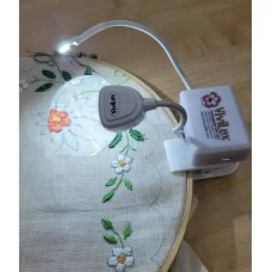 ViviLux LED Craft Light with 3X Magnifier, Flexible Task Lighting for Crafts, Sewing & Reading, Optical Grade Magnifying Glass, Handi-Clip & Hook and Loop Tape {3}