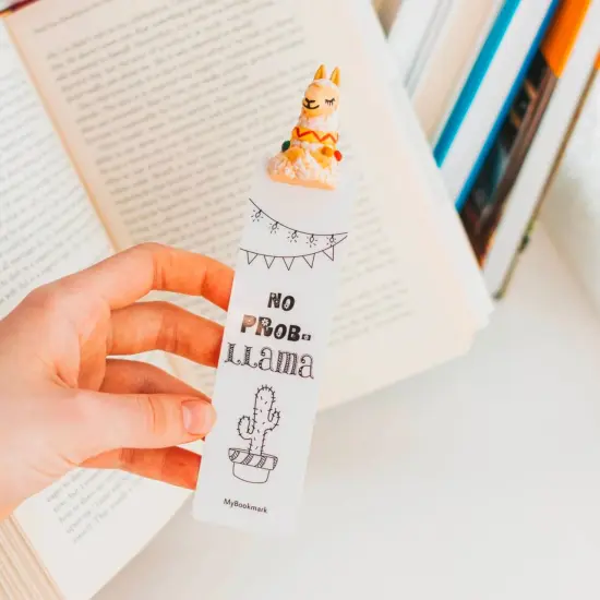 Lama Bookmark, Birthday Gift for Teen Girl, Cute Bookmark, Book Accessories, Bookmark for Woman {5}